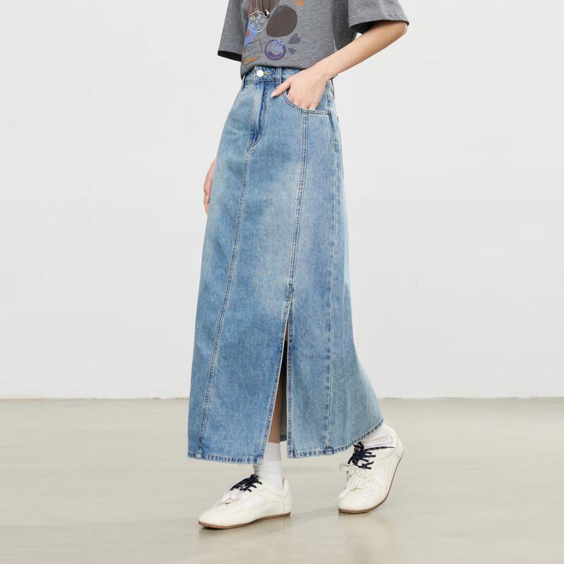 Elva  Island Summer Slim Denim Skirt M