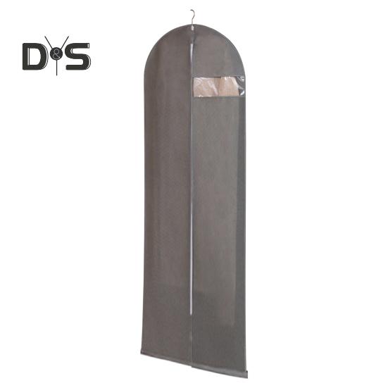 Garment Bag Dustproof Clothing Cover with Transparent Window Zipper Closure Closet Organizer Coat Suit Dress Hanging Bag