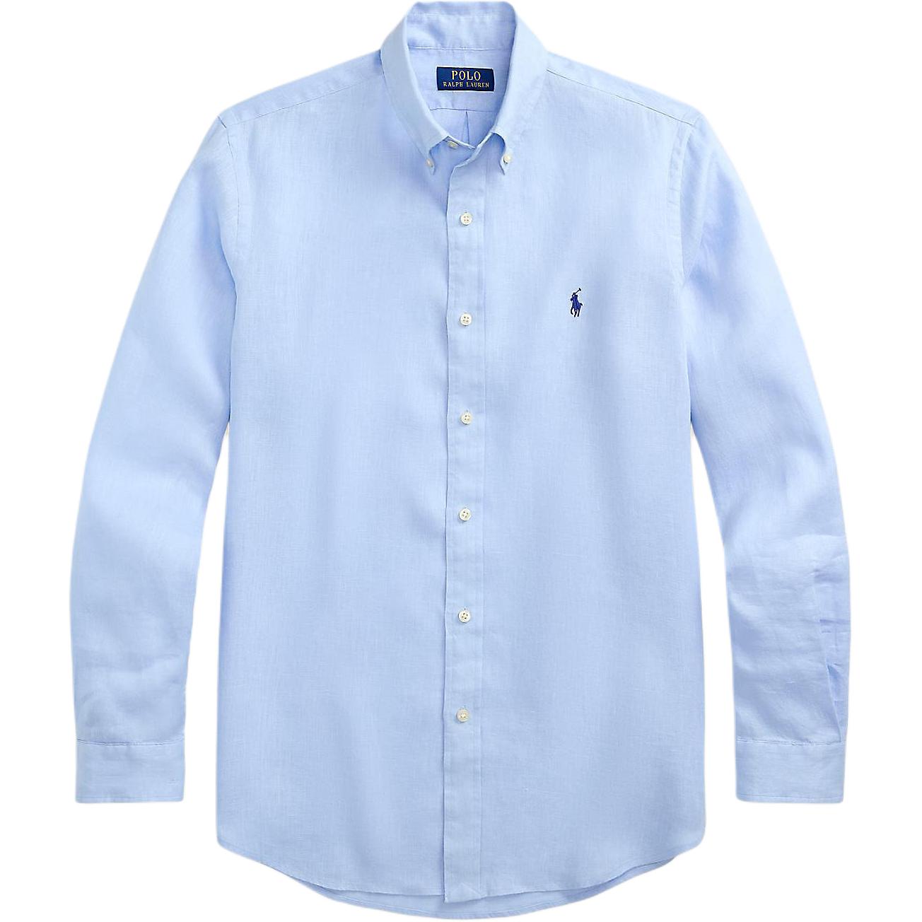 

Ralph Lauren Embroidered Loose Long Sleeve Shirt Men shirts Blue MNPOWOV16824181-400 L