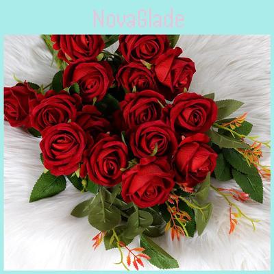 Künstlicher Rosenstrauß aus Seidenmaterial für Hochzeitsdekoration und Foto-Requisiten
