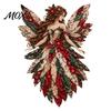 Fabric Craft Supplies Flower Fairy Patchwork DIY Kit, Layered Sewing Floral Wall Decoration Kit for Adults, Whimsical Home Decor