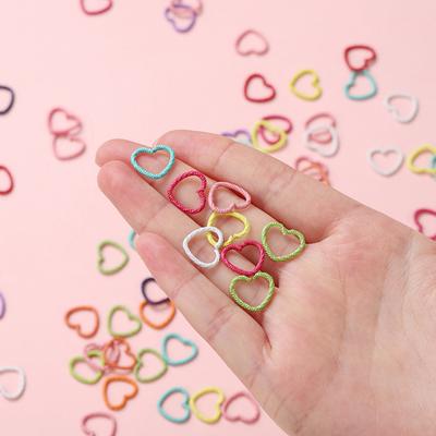 50 Stück Mädchen Haarspangen Leicht zu tragen Herzförmige Haarspangen Fixierer für abstehende Haare Lebendige Farbe Dekorativer Haarclip