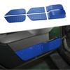 Blue ABS Interior Door Panel Cover Trim Kit For Jeep Wrangler JK 2007-10 4Dr USA