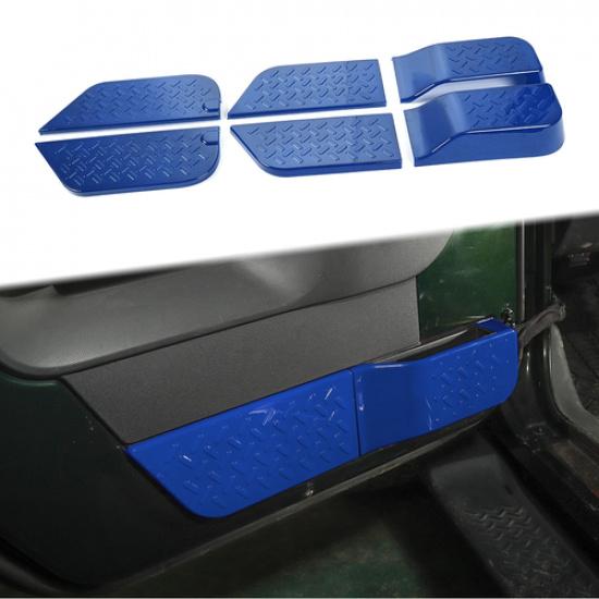 Blue ABS Interior Door Panel Cover Trim Kit For Jeep Wrangler JK 2007-10 4Dr USA