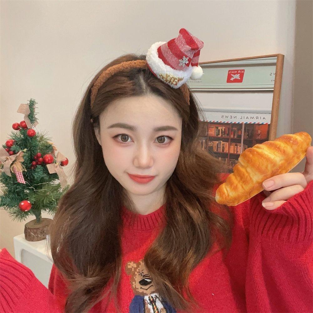 Merry Christmas Decor Christmas Hat Headband Star Children Antler Hair Clip  Girls