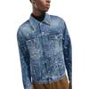 OFF WHITE Paint Skate Denim Jacket OMYE077F22DEN0034000