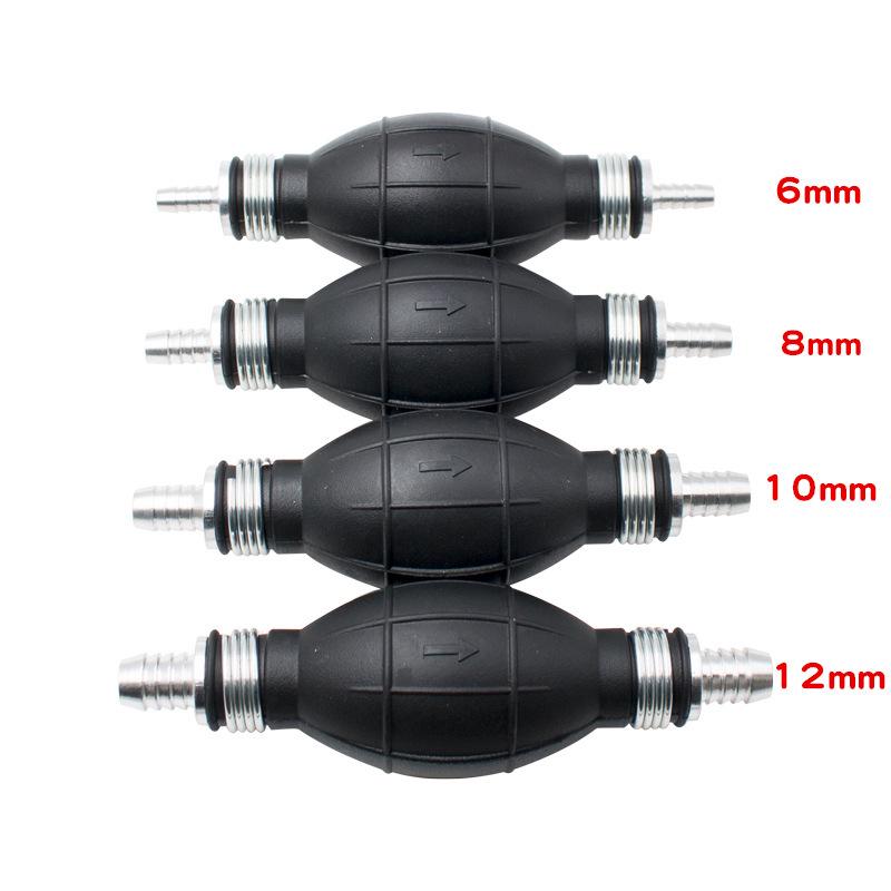 Aluminum Alloy One-Way Car/Boat Hand Squeeze Oil Pump - Suction Oil Extractor for Gasoline (6/8/10/12 Mm)