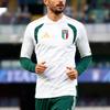 Adidas World Cup Italy Player Version Half-Zip Long Sleeve Football Shirt Men Tops JZ9367