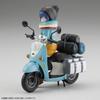 Kaiyodo ARTPLA Yurucamp Shima Rin and Bike Set 1/24 Anime Scale Unpainted Plastic Model Kit