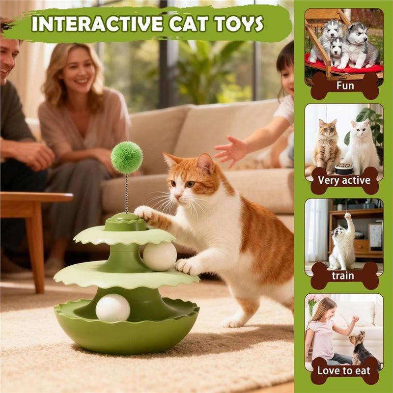 2025 Trend Interactive For Indoor Cats Bored Animals Teaser Kitten Ball Track For Living Room Bedroom