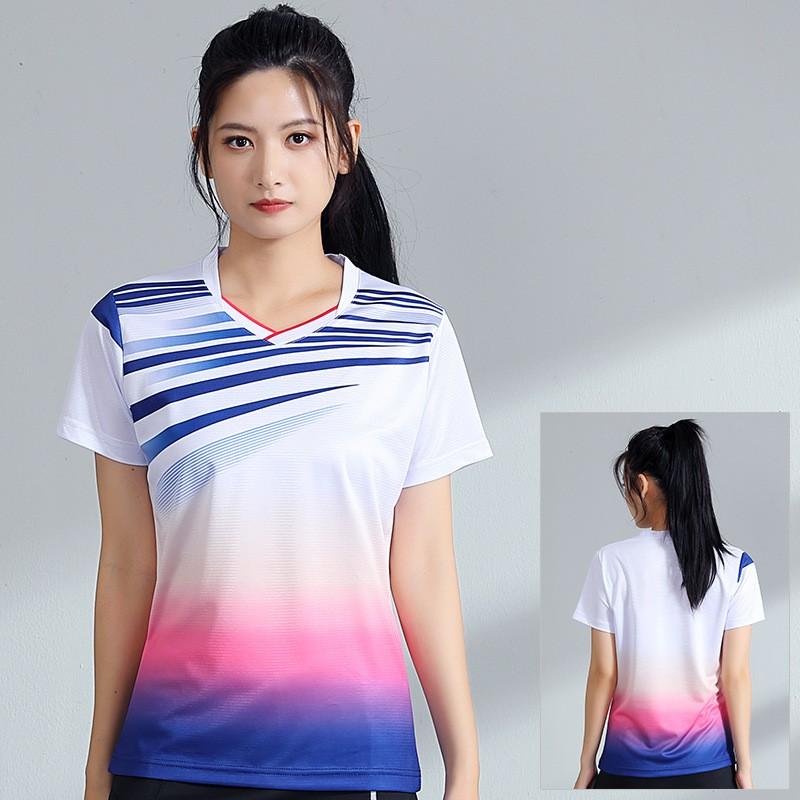 Quick Dry Badminton Set Men Women Breathable Sportswear Tennis Pickleball Volleyball Training Competition Team Uniform