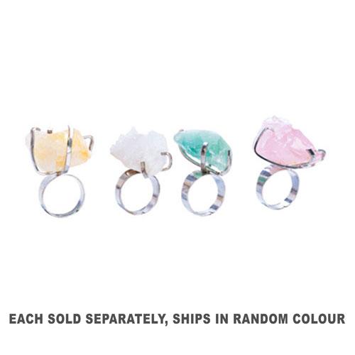 Gemstone Filigree Ring (Rough Gem)