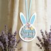 Holz Osterbaum Dekoration Flache Kaninchen Hängende Ornamente Osterhase Anhänger Büro Dekoration