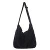 Stylish Women Large Crossbodys Bag Portable Corduroy Shoulder Bags Large Capacity Handbag For Women Outdoor Travel Trip Bag