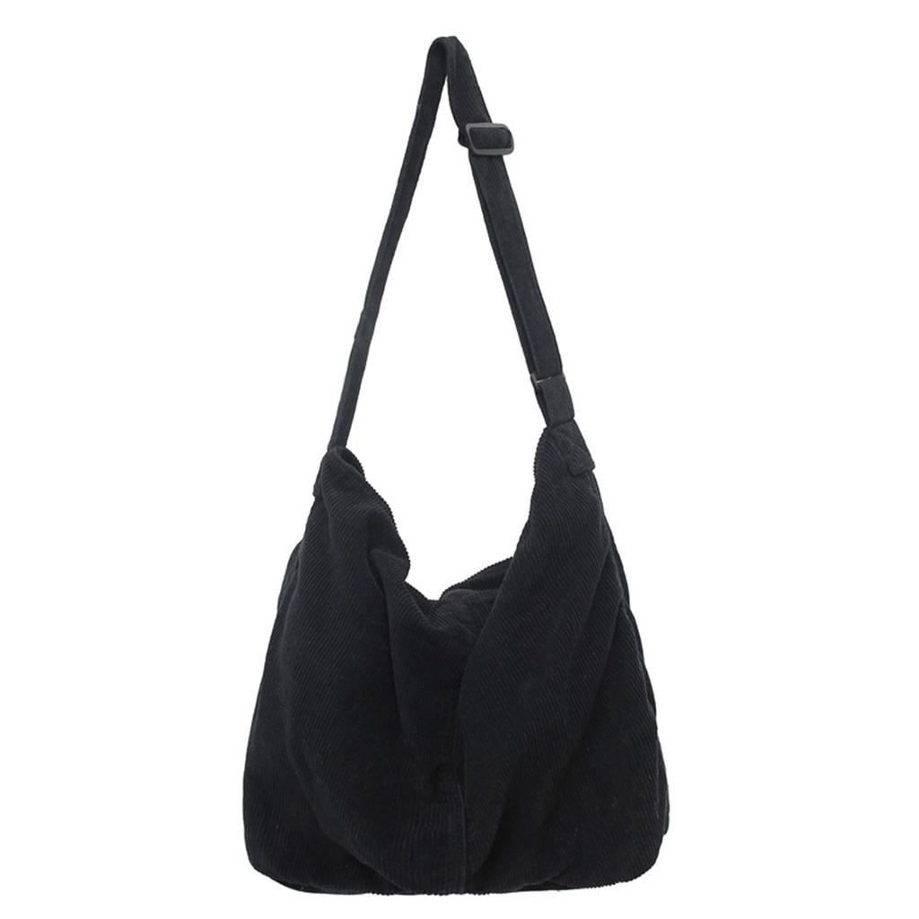 Stylish Women Large Crossbodys Bag Portable Corduroy Shoulder Bags Large Capacity Handbag For Women Outdoor Travel Trip Bag