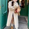 Fur Coat Women Faux Mink Velvet Warm Windproof Knee Loose Winter Cardigan Coat