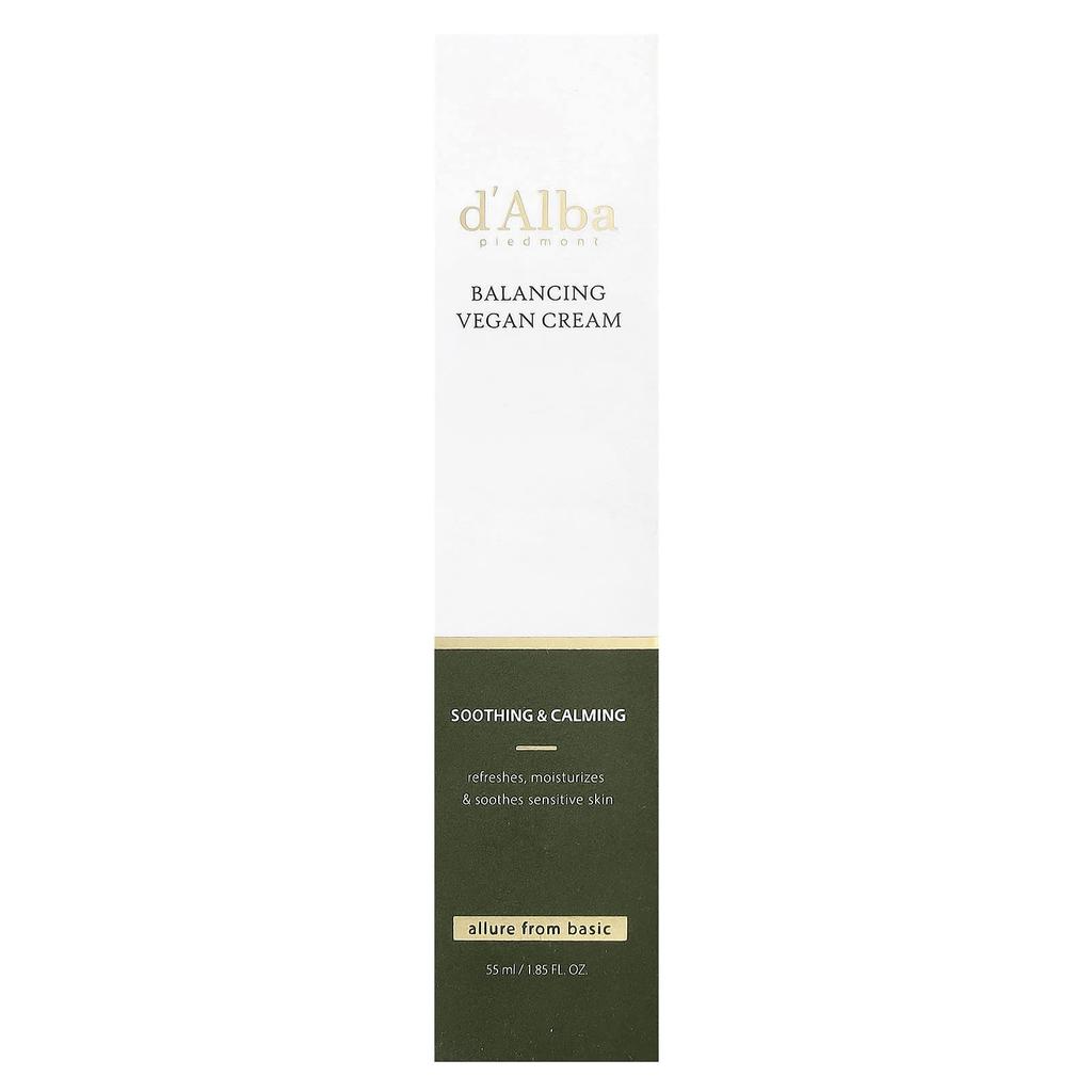 d'Alba Balancing Vegan Cream, 55 Ml (1.85 Fl Oz)
