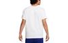 Nike T Shirts Men's White Crew Neck Moderate Straight Fit FD0040-100