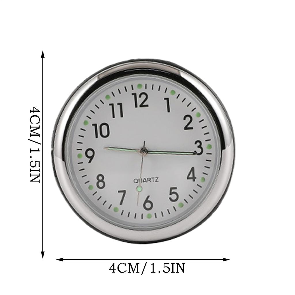 Car Analog Clock - Mini Hygrometer with Adhesive Tape, Mini Car Air Vent Clock for Trucks, RVs, Boats