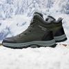 Winter Men's Hiking Boots High-top Warm Plush Outdoor Shoes