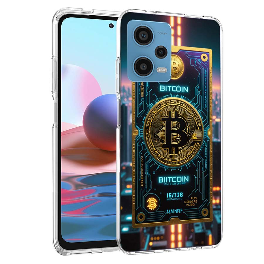 

Чехол для телефона Bitcoin Money для Redmi Note 13 12 14 15 Pro Plus 13R 11 11T 11E 11S 10 Pro 10S 9 9S Прозрачный силиконовый чехол Capa Redmi Note 14 Pro 5G
