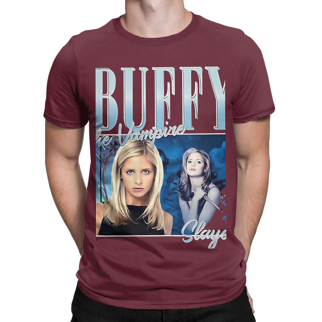 Buffy 5yehh Graphic 100 Cotton Tshirt Buffy The Vampire Slayer Band Tees Tops For Unisex