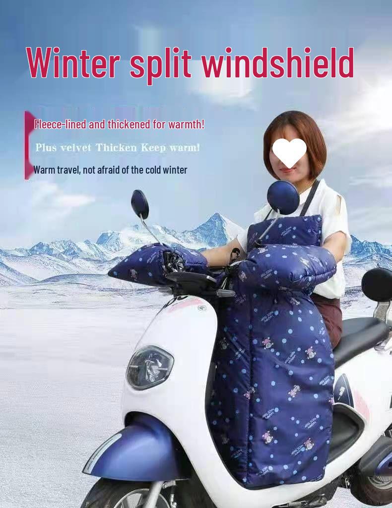 Coldproof Waterproof Insulated Split Electric Motorcycle Fleece