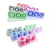 3pcs, Universal Portable Water Cup Special Ice Mold, Ice Tray, Silicone Hollow Cylindrical Ice Box with Lid and Ice Bucket