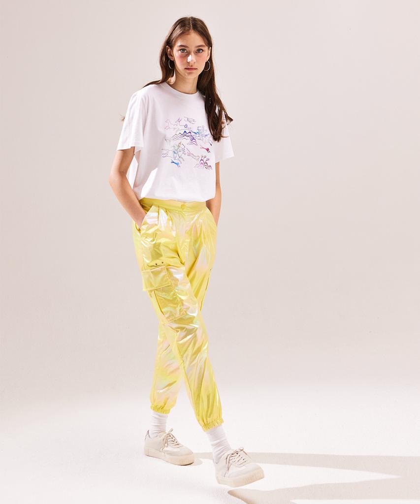 YUGADANG Pearl Jogger Pants_Yellow