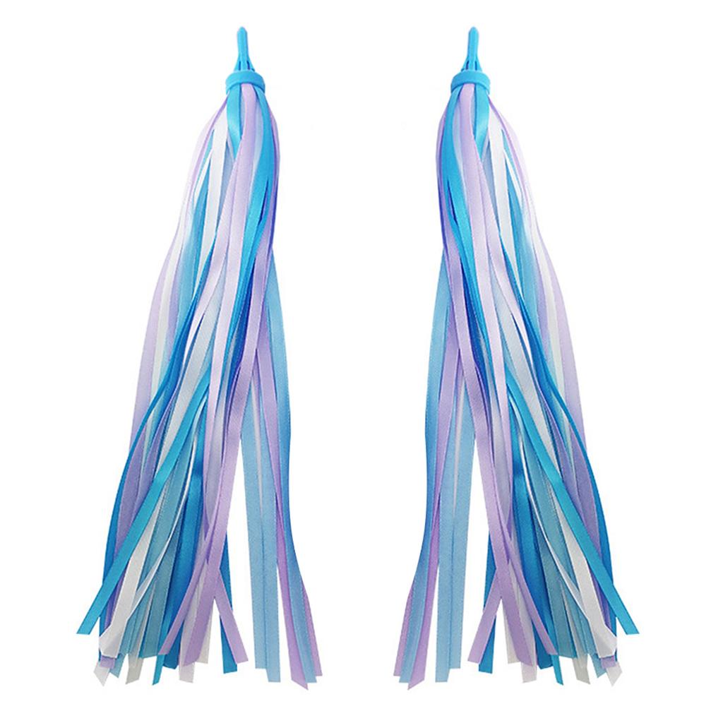 2 PCS Kid S Colorful Cycling Streamers Children S Scooters Ribbons Handlebar Streamers Ribbons for Girls Boys
