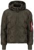 Зимняя куртка Alpha Industries Logo Puffer Bomber Jacket (108107) коричневый