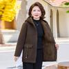 Yalu Mid-Aged Women's Lamb Wool Lined Winter Jacket