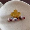 Colorful Flower Hair Clip Floral Design Acetate Shark Clip Acetic Acid Hair Claw  Streetwear