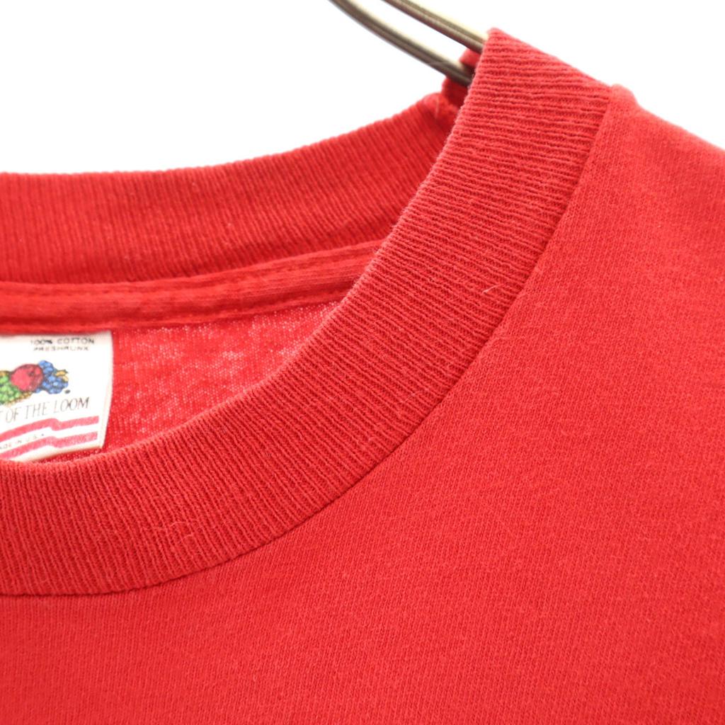 FRUIT OF THE LOOM 90s Made In USA Old Back Print BOWERY Short Sleeve T-shirt Men's Used