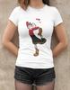 Retro Popeye's Girlfriend Olive Oyl Organic Women's T-Shirt Mens Womens Tees Top Fitted