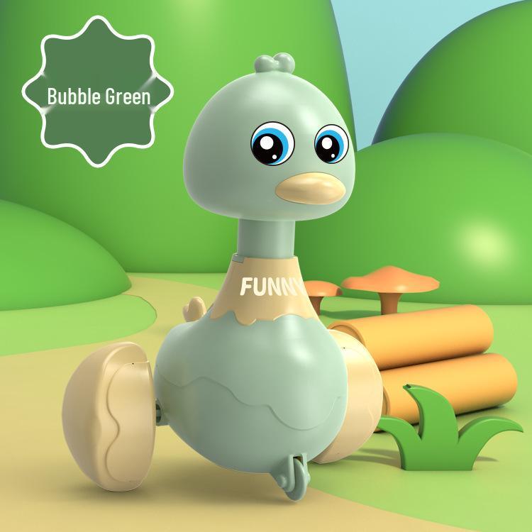 Pull-Back Sliding Duck Toy for Babies: Early Education Crawling and Head-Lifting Activity