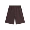 Li-Ning Weekend Youth Lace-Up Printed Letter Casual Loose Shorts Men shorts Charcoal-Brown AKSU625-3