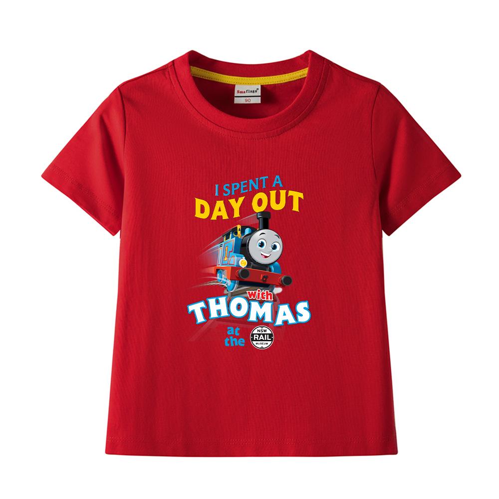 Boys' Printed Short-Sleeve Cotton T-shirt - 2023 Summer Fashion