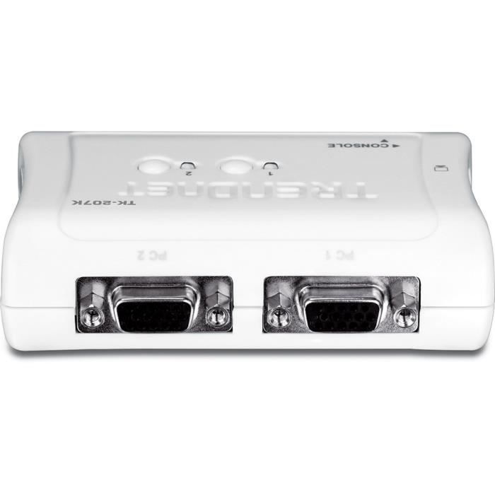 TRENDnet TK-207K KVM 2 ports VGA USB + 2 câbles