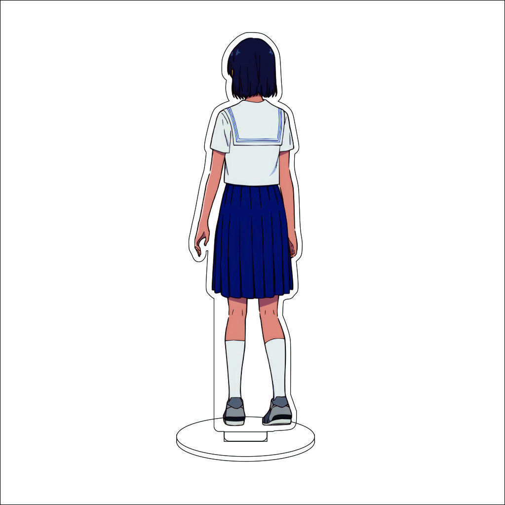 16CM Anime Summer Time Rendering Cosplay Acrylic Stand Ornaments Southern Hizuru Kofune Ushio Figure Stand Halloween Gifts