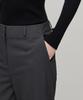 MUSINSA STANDARD WOMAN Women'S Waistbandless Tapered Crop Slacks [Gray]