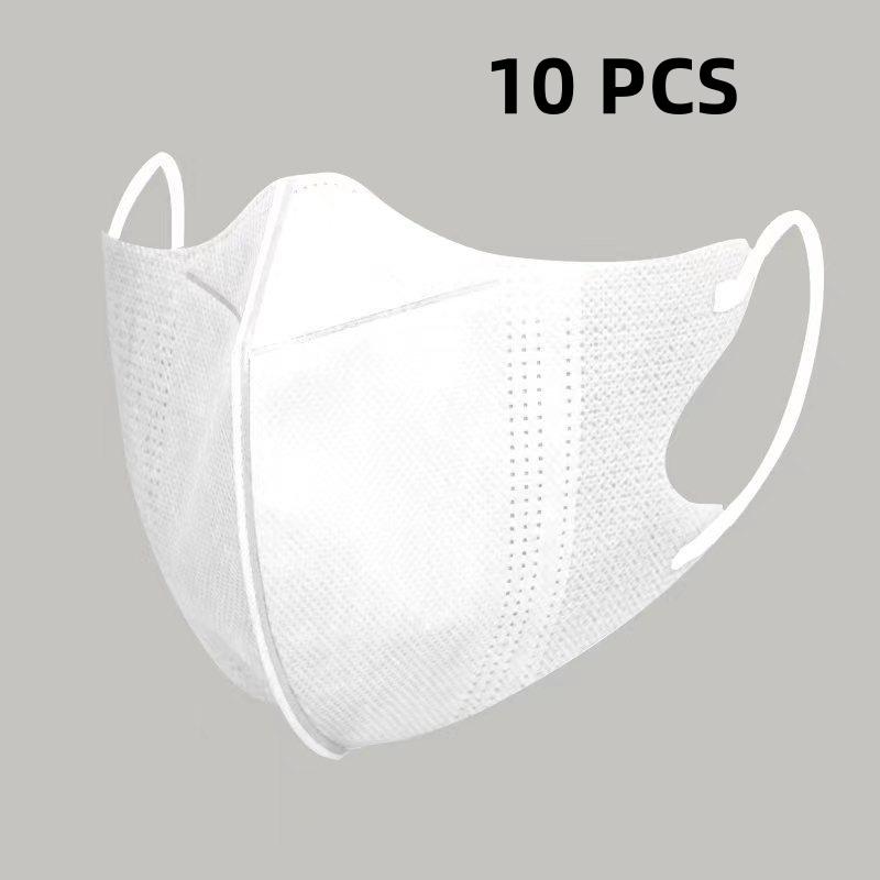 10/100Pcs 3D Protective Masks Efficient Protection Breathable Fashion Protective Masks Fashionable Face Masks Disposable Masks