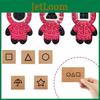 Pack de Cartes d'Invitation Round Six de Squid Game Avec des Jouets Pop It Fidget Colorés Pour Enfants et Adultes