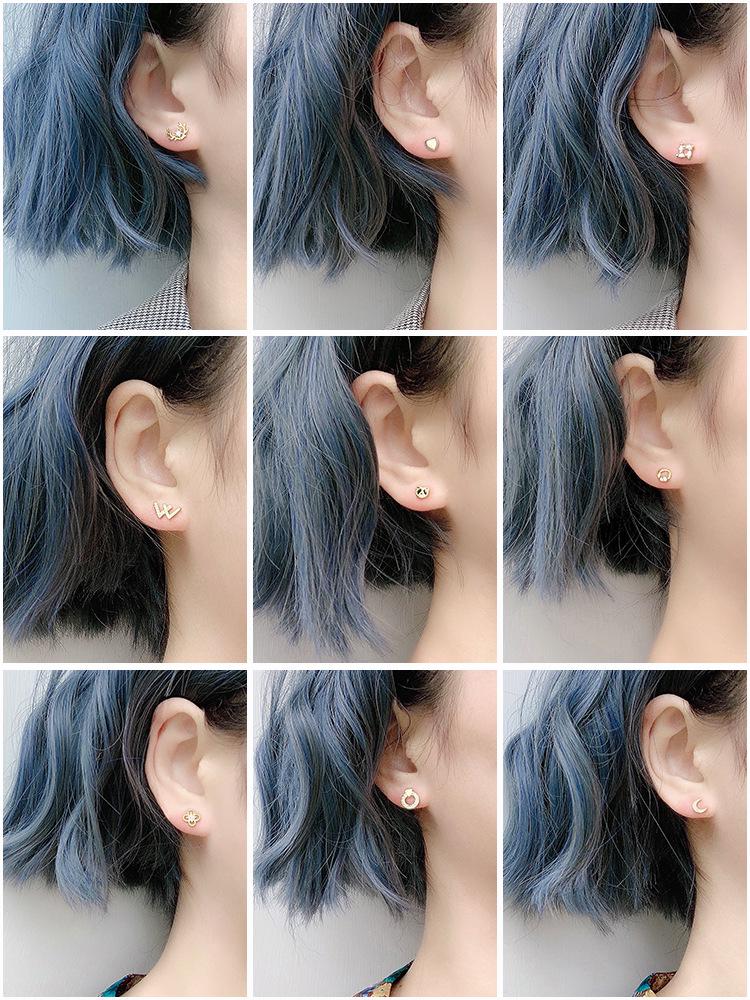 Women's Gold & Silver Earrings: Simple Ear Studs & Celeb-Inspired Dongdaemun Style