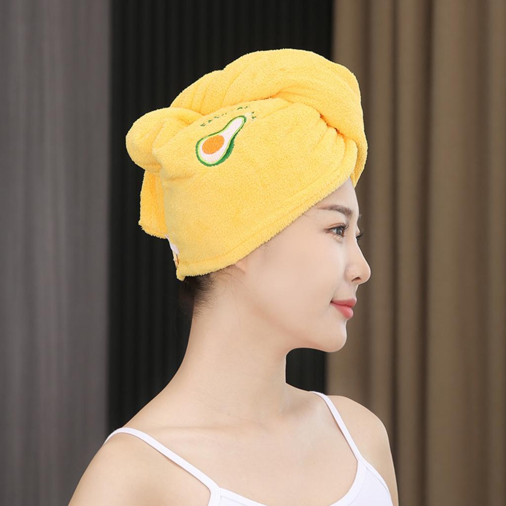 Thickened Quick ,drying Coral Fleece Hair Dryer Cap Shower Cap Head Towel