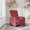 Electric Massage Chair Burgundy Fabric