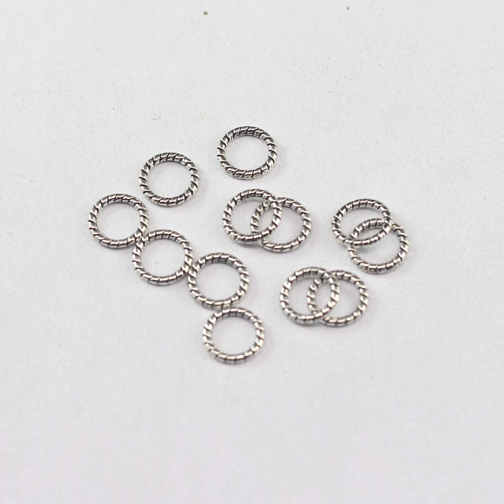 Handmade Diy Accessories Bracelet Connection Buckle Hemp Rope Twist Wreath Retro Ethnic Style Twisted Tail Ring Accessories