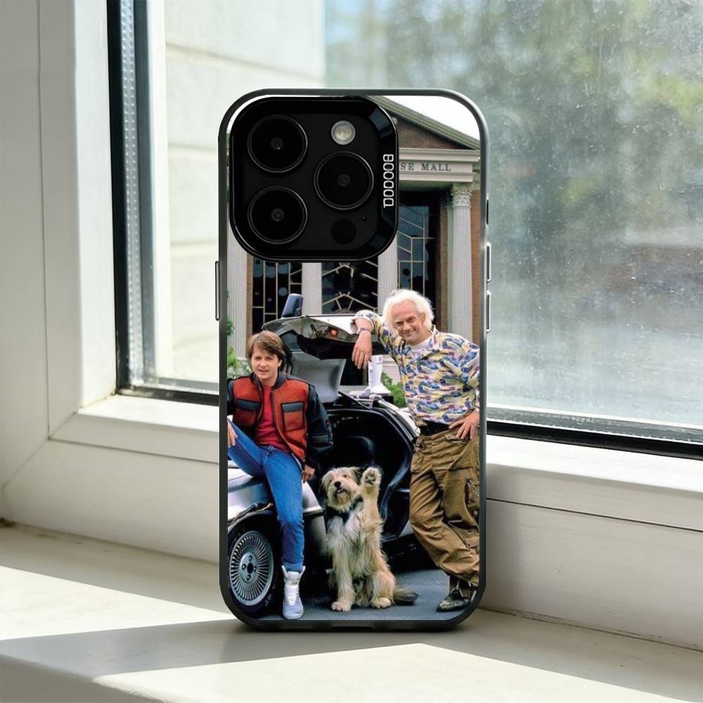 

Movie Back To The F-Future Phone Case For iPhone 17,16,15,14,13,12,11 Plus,Pro Max,XS,Colorful Silver Black Cover iPhoneXSMAX
