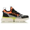 Li Ning LN U.T Slip Resistant Abrasion Resistant Low Top Sports Casual Shoes Unisex Black Orange AGLP081-1