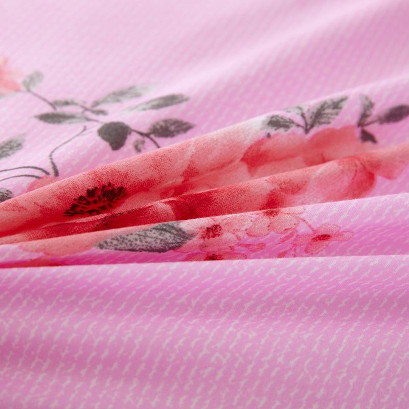 3PCS Printed Ruffled Soft, Comfortable and Breathable Bed Skirt (One Bed Skirt and Two Pillowcases, Excluding Pillow Core) Bed Skirt, Bedspread